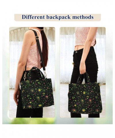 Women Space Galaxy Eye Corduroy Tote Bag Casual Handbags Fashion Shoulder Hobo bag $14.45 Totes