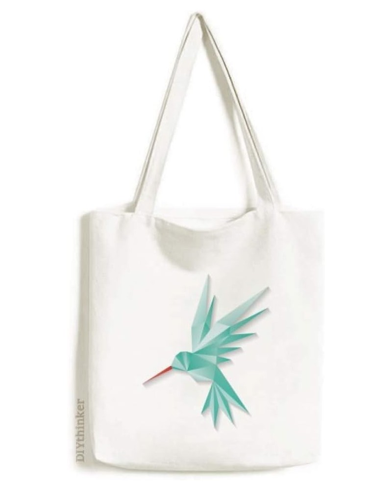 Geometric Bird Origa Pattern Tote Canvas Bag Shopping Satchel Casual Handbag $12.71 Totes