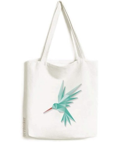 Geometric Bird Origa Pattern Tote Canvas Bag Shopping Satchel Casual Handbag $12.71 Totes