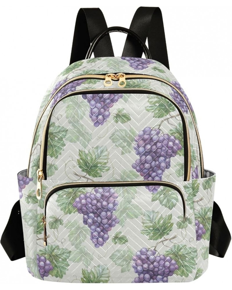 Watercolor Grapes Backpack Purse for Women Anti-theft Small Fashion Travel Backpack Back Pack HandBag Lady Gifts,S Medium $13...