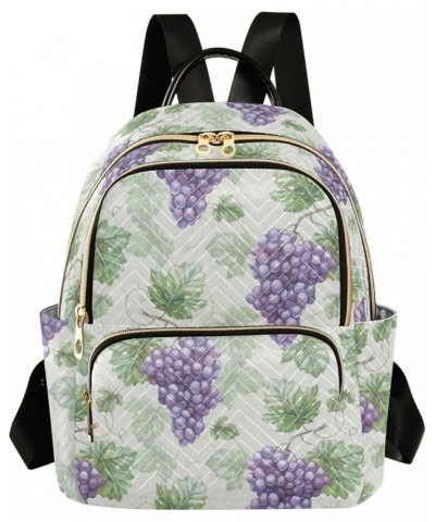 Watercolor Grapes Backpack Purse for Women Anti-theft Small Fashion Travel Backpack Back Pack HandBag Lady Gifts,S Medium $13...