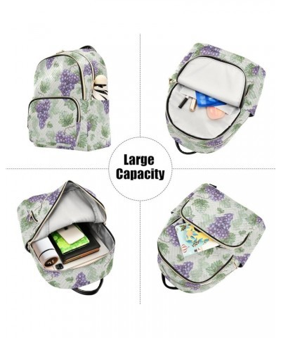 Watercolor Grapes Backpack Purse for Women Anti-theft Small Fashion Travel Backpack Back Pack HandBag Lady Gifts,S Medium $13...