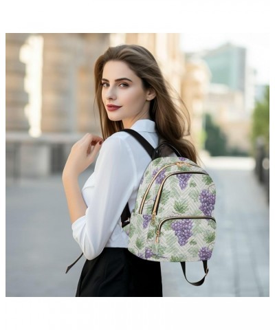 Watercolor Grapes Backpack Purse for Women Anti-theft Small Fashion Travel Backpack Back Pack HandBag Lady Gifts,S Medium $13...