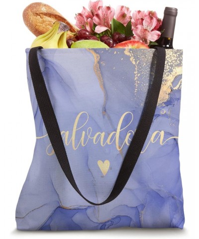 Salvadora Letter S Initial Cute Purple Personalized Tote Bag $17.10 Totes