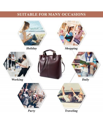 Genuine Leather Crossbody for Women Vintage Top Handle Shoulder Bag Work Commuting Handabag Purse Stitching Satchel Grey $39....