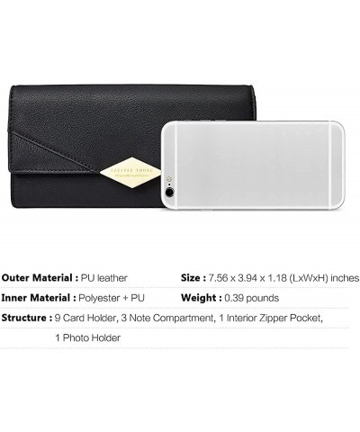 Women Wallet Soft Leather Designer Trifold Multi Card Organizer Lady Clutch Bundles with Backpack Purse for Women Fashion Lea...