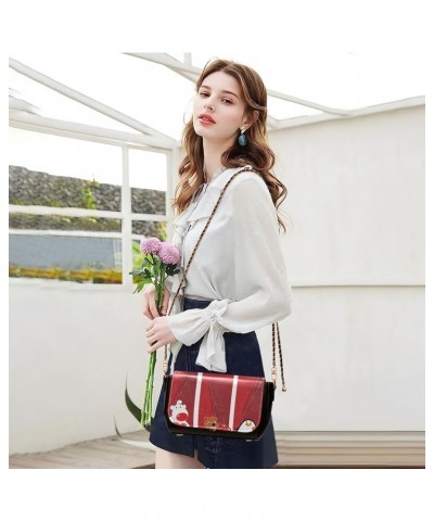 Crossbody Bags for Women Trendy Women's Black Shoulder Bag Small PU Leather Flap Cross Body Bag Handbags Pattern9 $20.08 Cros...