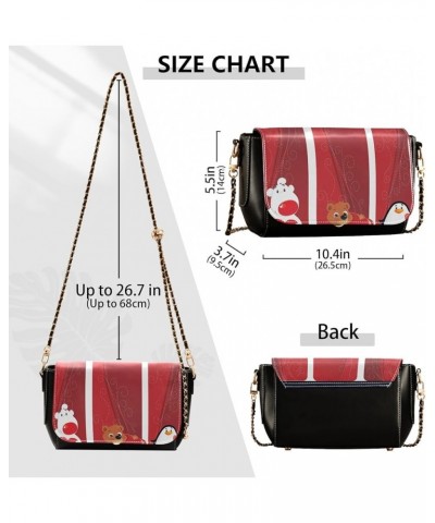 Crossbody Bags for Women Trendy Women's Black Shoulder Bag Small PU Leather Flap Cross Body Bag Handbags Pattern9 $20.08 Cros...