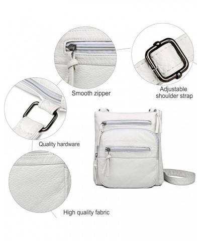 Crossbody Bags for Women Trendy Shoulder Bags Multi Pocket Soft Hobo Bag Lightweight Crossbody Purses Medium Handbags White $...