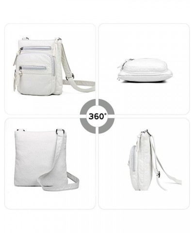 Crossbody Bags for Women Trendy Shoulder Bags Multi Pocket Soft Hobo Bag Lightweight Crossbody Purses Medium Handbags White $...