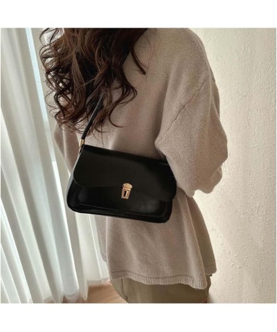 Underarm Bag for Women's Versatile Retro Small Square Bag and Shoulder Bag Black $16.28 Crossbody Bags