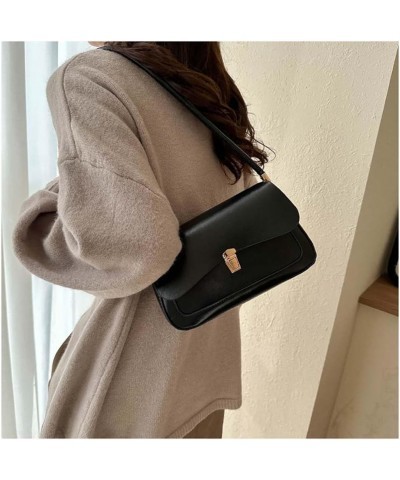 Underarm Bag for Women's Versatile Retro Small Square Bag and Shoulder Bag Black $16.28 Crossbody Bags