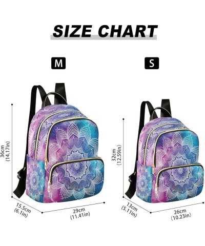 Beautiful Flower Mandala Women Backpack Purse Ladies Fashion Shoulder Bag Daypack Travel Bag 10L Small $16.10 Backpacks