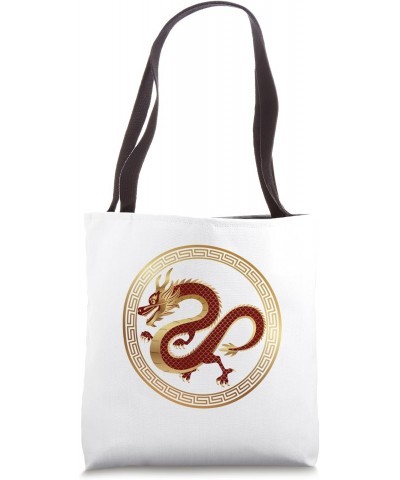 Year of the Dragon 2024 Vintage Chinese Dragon Tote Bag $12.75 Totes