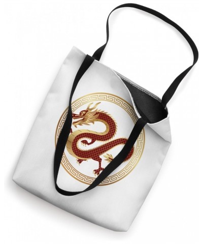 Year of the Dragon 2024 Vintage Chinese Dragon Tote Bag $12.75 Totes