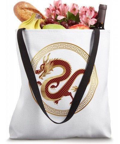 Year of the Dragon 2024 Vintage Chinese Dragon Tote Bag $12.75 Totes