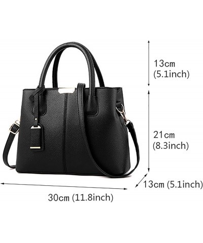 Womens Handbags Large PU Leather Shoulder Bags Crossbody Tote Bag for Women Ladies Fashion Purse Lightweight Bags 15-dark Blu...