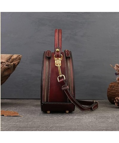 Women Genuine Cow Leather Purse Shoulder Bag Handbag Embossed Crossbody Purse for Girl Small Tote Bags Travel Coffee-cat $32....