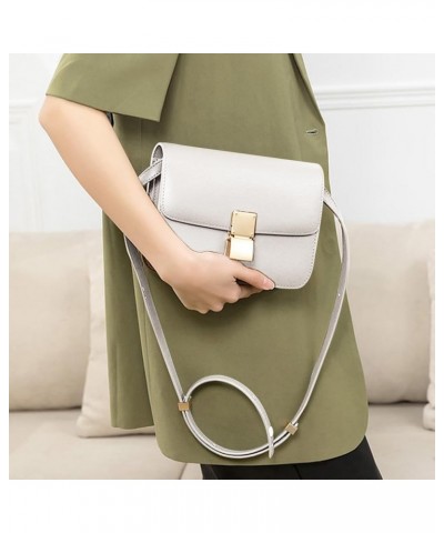 Small Crossbody Bag for Women Trendy Shoulder Bag PU Leather Square Crossbody Shoulder Purse Flap Satchel Handbag White,s $25...