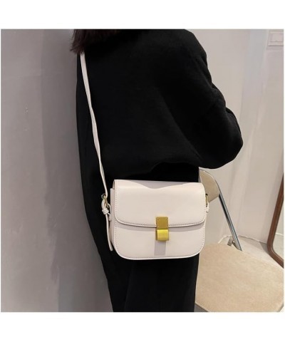 Small Crossbody Bag for Women Trendy Shoulder Bag PU Leather Square Crossbody Shoulder Purse Flap Satchel Handbag White,s $25...