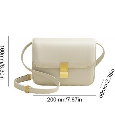 Small Crossbody Bag for Women Trendy Shoulder Bag PU Leather Square Crossbody Shoulder Purse Flap Satchel Handbag White,s $25...