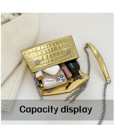 Small Shoulder Bags,Crossbody Purses for Women Vegan Leather Handbag Clutch Hobo Retro Classic Purse Gold $23.51 Hobo Bags