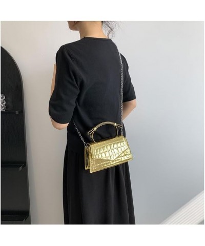 Small Shoulder Bags,Crossbody Purses for Women Vegan Leather Handbag Clutch Hobo Retro Classic Purse Gold $23.51 Hobo Bags