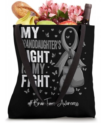 Gray Ribbon Granddaughter Brain Tumor Awareness Tote Bag $11.88 Totes