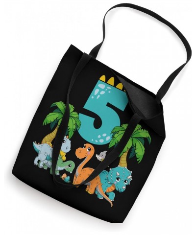 5 Years Old Boy 5th Birthday Gift Bday Dinosaur Tote Bag $15.00 Totes