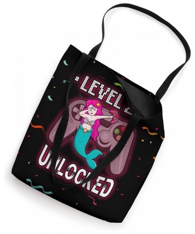 Level 27 Unlocked Funny Dabbing Mermaid Gamer 27th Birthday Tote Bag $12.96 Totes