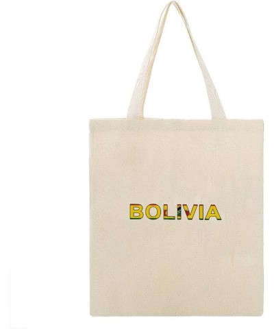 Bolivia Flag Tote Bag National Flag Canvas Tote Bag with Handle Cute Book Bag Shopping Shoulder Bag for Women Girls Style-6 $...