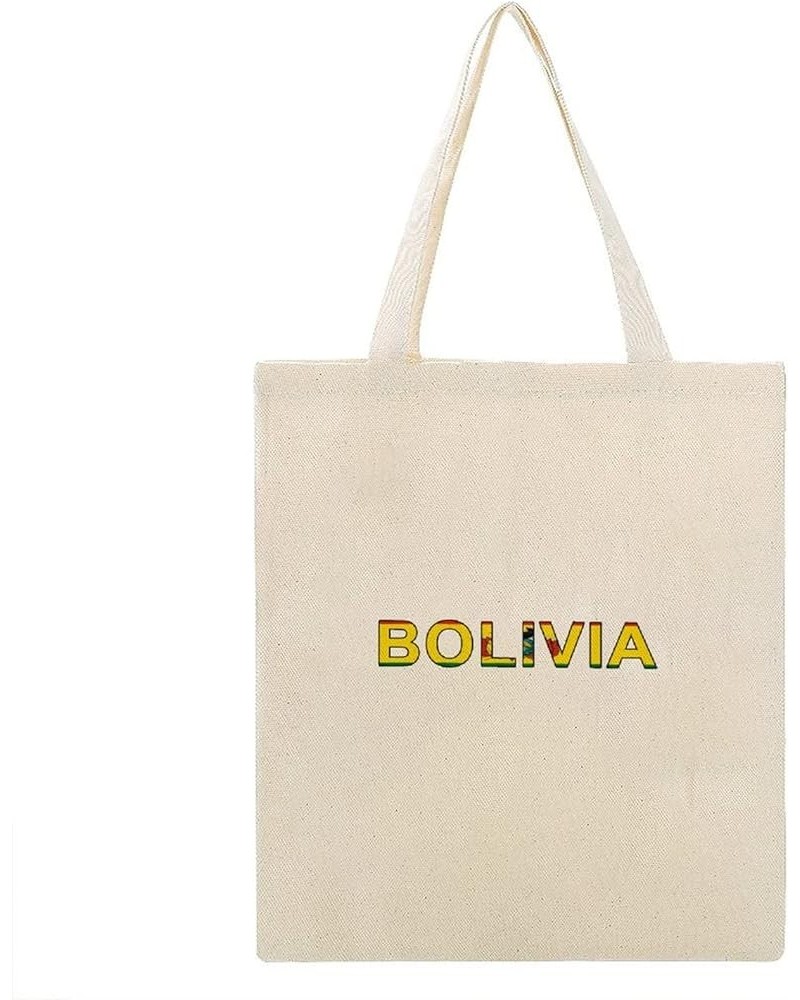 Bolivia Flag Tote Bag National Flag Canvas Tote Bag with Handle Cute Book Bag Shopping Shoulder Bag for Women Girls Style-6 $...