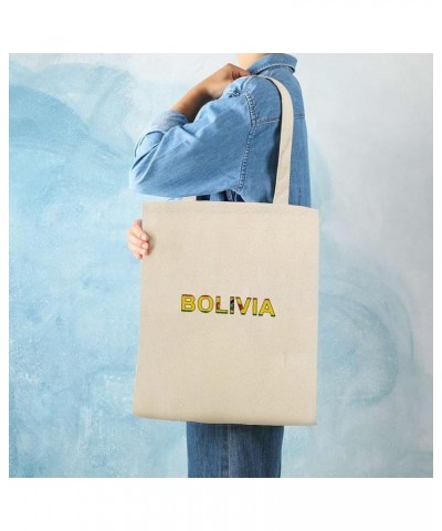 Bolivia Flag Tote Bag National Flag Canvas Tote Bag with Handle Cute Book Bag Shopping Shoulder Bag for Women Girls Style-6 $...