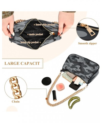 Shoulder Bag Camo Cartoon Camo Grey Women Clutch Handbag Shoulder Purch Boho Bag Date Chain Bag Tote Bag Spring Holiday Birth...