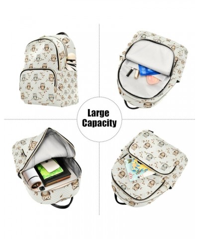 Mini Backpack Purse for Women, Small Cute Owl Travel Bag Casual Daypack Shoulder Bag Small $17.59 Backpacks