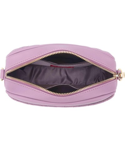 Quilted Crossbody Bag, Trendy Design Shoulder Purse Purple $11.07 Crossbody Bags