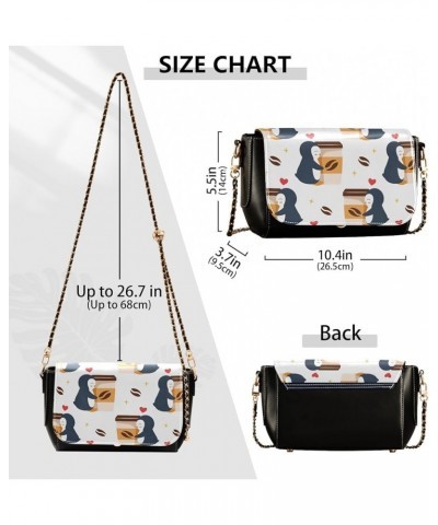 Crossbody Bags for Women Trendy Women's Black Shoulder Bag Small PU Leather Flap Cross Body Bag Handbags Pattern3 $21.31 Cros...