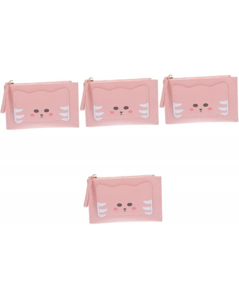 Cat Wallet 4pcs Cartoon Money Bag Purses for Girls Small Purse Small Wallet Change Purse Small Wallet for Women Zip Wallet Wo...