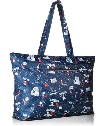 [ハピタス] 折りたたみトートバッグ キャリーオン可能 豊富な柄 17L 33 cm 0.26kg Pn29. Night and Sleep Navy $18.20 Totes