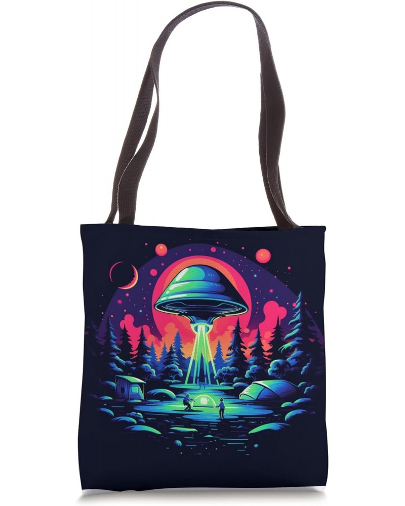 Camping UFO Gear Alien Abduction Tote Bag $9.49 Totes