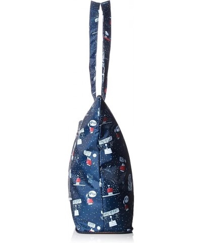 [ハピタス] 折りたたみトートバッグ キャリーオン可能 豊富な柄 17L 33 cm 0.26kg Pn29. Night and Sleep Navy $18.20 Totes