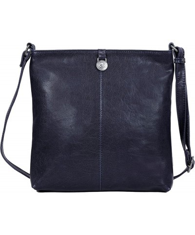 Gift For Mothers Day Piper Leather Crossbody Bag Washed Blue $22.00 Shoulder Bags