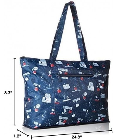 [ハピタス] 折りたたみトートバッグ キャリーオン可能 豊富な柄 17L 33 cm 0.26kg Pn29. Night and Sleep Navy $18.20 Totes