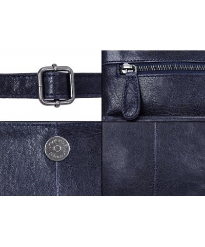 Gift For Mothers Day Piper Leather Crossbody Bag Washed Blue $22.00 Shoulder Bags