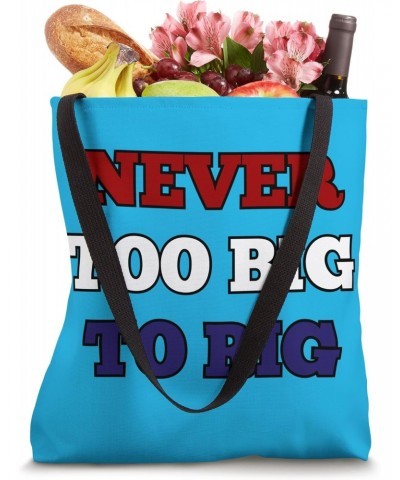 Never Too Big to Rig, Pro Biden, Anti Trump 2024 Tote Bag $12.96 Totes