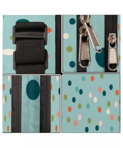 Dots Teal Cyan Cross Body Bags Trendy Cross Body Cell Phone Purse Wallet Shoulder Bag Small Travel Crossbody Bag with Adjusta...