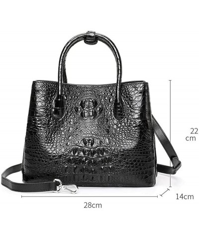 100% Genuine Crocodile Leather Women Handbag Real Alligator Skin Shoulder Bag Luxury Tote Bag Crossbody Bag Black $93.93 Shou...