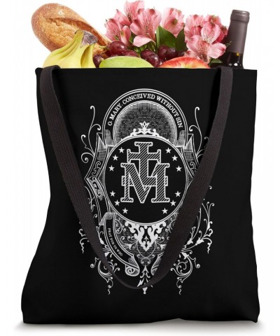 Miraculous Medal Our Lady of Grace Blessed Mary Catholic W Tote Bag $12.00 Totes