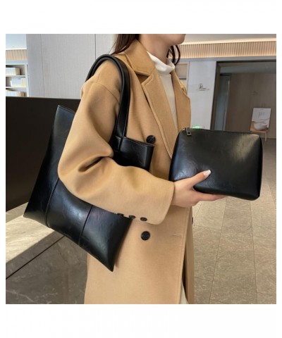 Hobo Bags for Women Ladies Top Handle Handbag Shoulder Purses Tote Bag Black $15.40 Totes