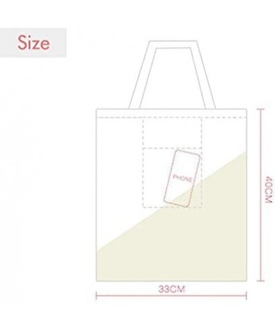 Hot Woman Girl Outline Stamp Shopping Ecofriendly Storage Canvas Tote Bag $12.71 Totes